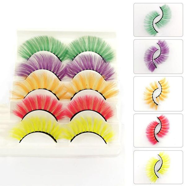 false eyelashes 5 pairs colorful natural long thick fluffy faux mink lashes extension makeup tools cosplay fake eyelash make up
false eyelashes 5 pairs colorful natural long thick fluffy faux mink lashes extension makeup tools cosplay fake eyelash make up