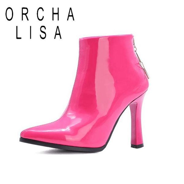 boots lady shoes big size33-50 womens ankle thin high heels solid candy color back zipper autumn winter, Black
boots lady shoes big size33-50 womens ankle thin high heels solid candy color back zipper autumn winter, Black