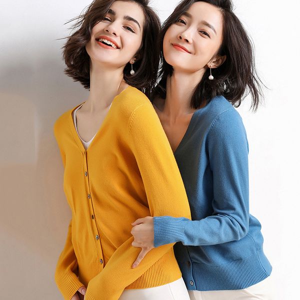 2021 New Cardigan with Buttons Spring Fall Long Sleeve v Solid Cleavage Thin Ladies Single Casual Sweater Breasted Female Mesh IPQ5, White;black
2021 New Cardigan with Buttons Spring Fall Long Sleeve v Solid Cleavage Thin Ladies Single Casual Sweater Breasted Female Mesh IPQ5, White;black