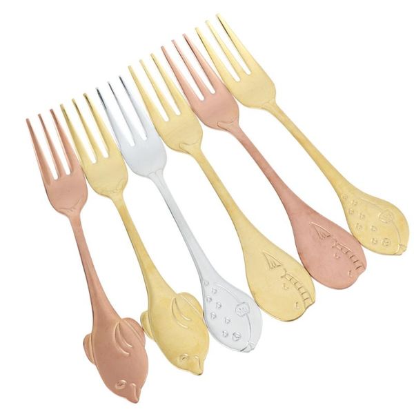 forks 6pcs stainless steel fish series long handle dessert fork flatware for home restsurant
forks 6pcs stainless steel fish series long handle dessert fork flatware for home restsurant