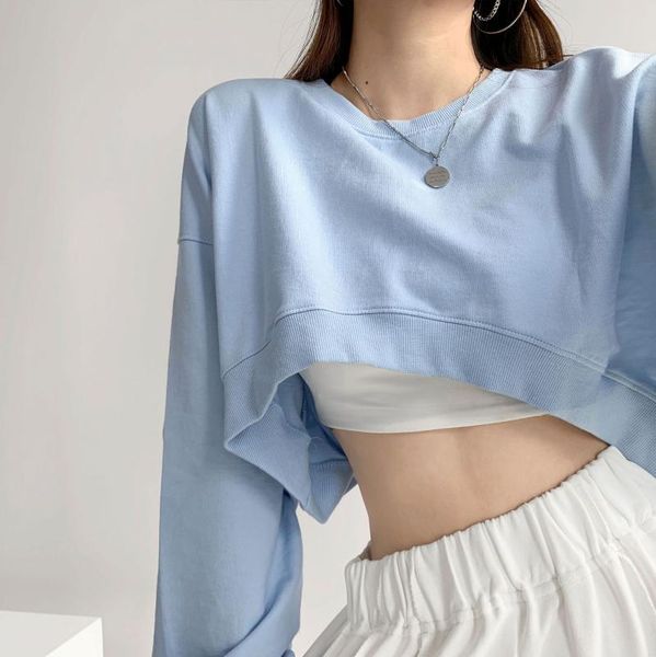 women's t-shirt blue women t shirt sweatshirt casual long sleeve oversized streetwear crop shirts for girls grunge aesthetic plus size, White
women's t-shirt blue women t shirt sweatshirt casual long sleeve oversized streetwear crop shirts for girls grunge aesthetic plus size, White