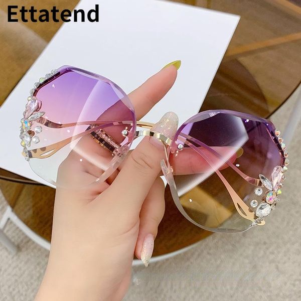 outdoor eyewear luxury designer fashion rimess sunglasses women vintage brand shades bling rhinestone big diamond sun glasses gafas de sol u
outdoor eyewear luxury designer fashion rimess sunglasses women vintage brand shades bling rhinestone big diamond sun glasses gafas de sol u