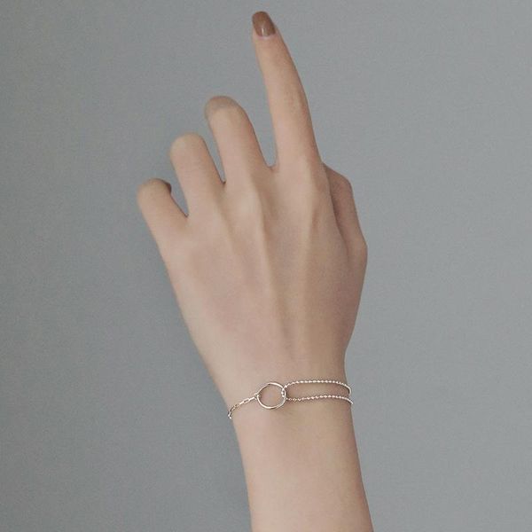 link, chain geometric bracelet female simple personality design sense trend cold wind retro round jewelry wholesale, Black
link, chain geometric bracelet female simple personality design sense trend cold wind retro round jewelry wholesale, Black