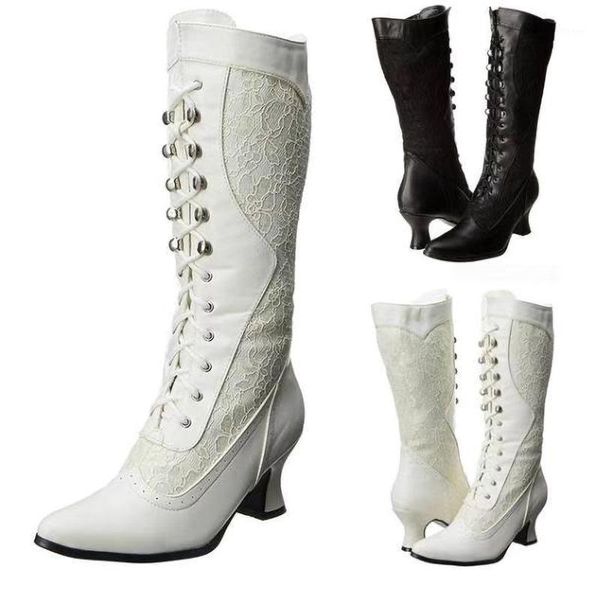 boots women shoes winter knee high lace up heels punk riding ladies platform cross strappy long1, Black
boots women shoes winter knee high lace up heels punk riding ladies platform cross strappy long1, Black