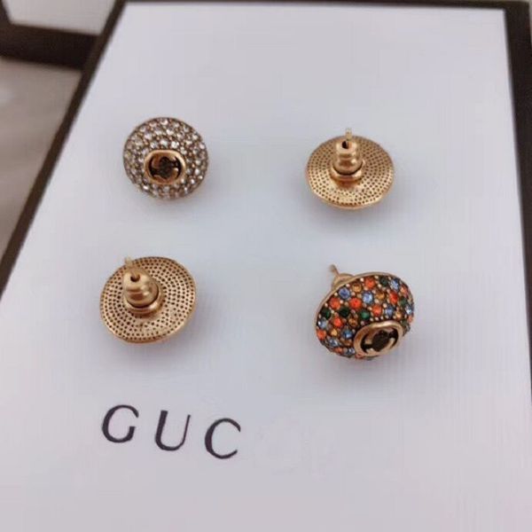 designer jewellery earrings womengujia new double-g color drill semicircle earrings, net red, full drill earrings, Golden
designer jewellery earrings womengujia new double-g color drill semicircle earrings, net red, full drill earrings, Golden
