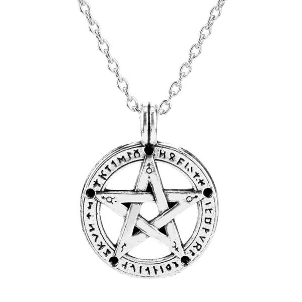 pendant necklaces dongsheng supernatural pentacle hebrew charm pentagram statement necklace men star amulet chain talisman necklaces-30, Silver
pendant necklaces dongsheng supernatural pentacle hebrew charm pentagram statement necklace men star amulet chain talisman necklaces-30, Silver