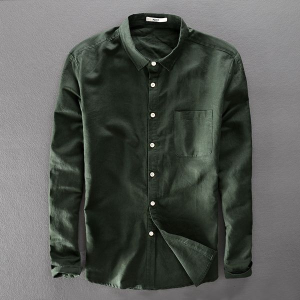 2021 new nova itlia algodo linho marca masculina vero e primavera camisa verde do exrcito dos homens casuais camisas de manga longa para 43a, White
2021 new nova itlia algodo linho marca masculina vero e primavera camisa verde do exrcito dos homens casuais camisas de manga longa para 43a, White