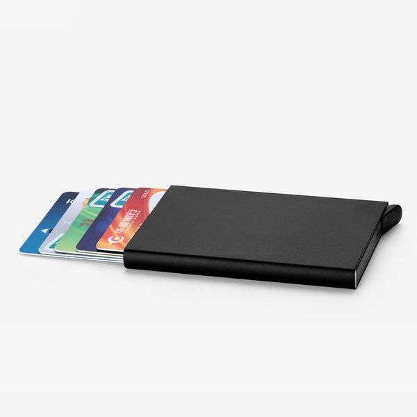 card holders holder men slim anti protect travel id cardholder women wallet metal case, Brown;gray
card holders holder men slim anti protect travel id cardholder women wallet metal case, Brown;gray
