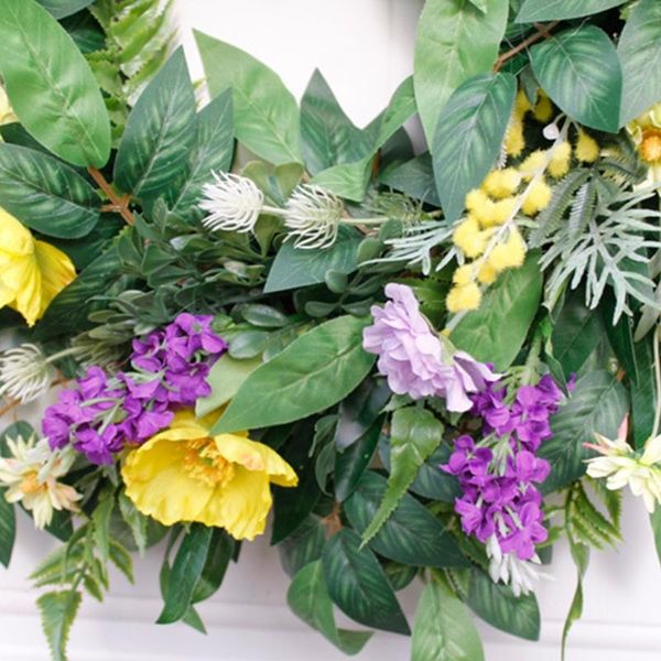 decorative flowers & wreaths 22inch artificial spring wreath front door handcrafted for home decor
decorative flowers & wreaths 22inch artificial spring wreath front door handcrafted for home decor