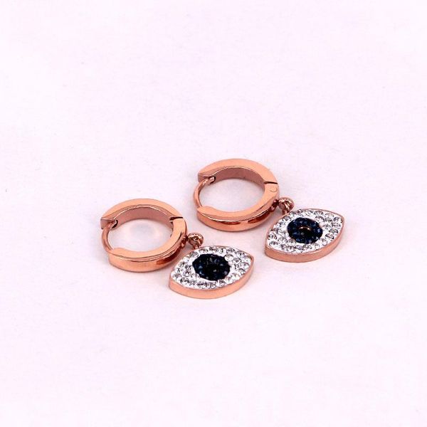 hoop & huggie rose gold earrings female accessories stainless steel blue eye cz earring fashion jewelry women party wholesal, Golden;silver
hoop & huggie rose gold earrings female accessories stainless steel blue eye cz earring fashion jewelry women party wholesal, Golden;silver