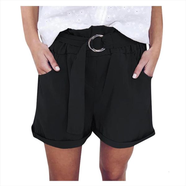 s 2xl retro womens shorts high waist summer casual solid belted loose pockets female streetwear, White;black
s 2xl retro womens shorts high waist summer casual solid belted loose pockets female streetwear, White;black