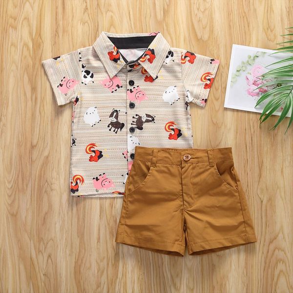 0 5y summer infant baby boys clothes sets animal print gentleman short sleeve shirts solid shorts 2pcs, White
0 5y summer infant baby boys clothes sets animal print gentleman short sleeve shirts solid shorts 2pcs, White
