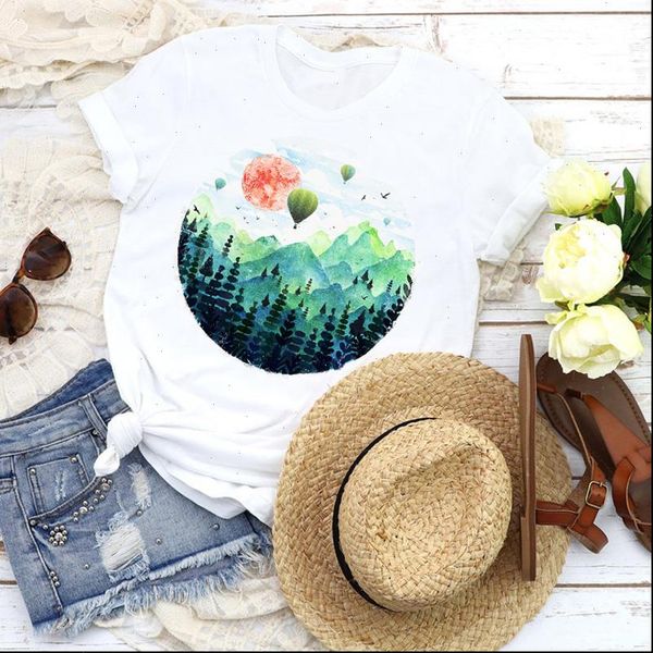 women graphic cartoon travel mountain vacation balloon 90s tees print t shirt clothing female shirt womens t shirt, White
women graphic cartoon travel mountain vacation balloon 90s tees print t shirt clothing female shirt womens t shirt, White