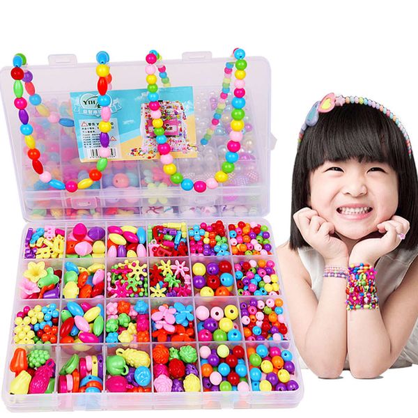 children's beaded necklace toys diy handmade materials wear beads girl knitting puzzle bracelet jewelry production
children's beaded necklace toys diy handmade materials wear beads girl knitting puzzle bracelet jewelry production