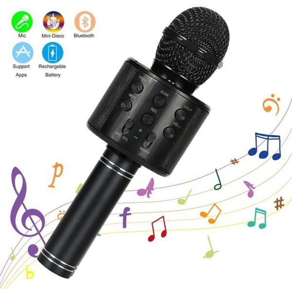 bluetooth wireless microphone speaker handheld microphone karaoke mic ktv music player singing recorder ws858 professional
bluetooth wireless microphone speaker handheld microphone karaoke mic ktv music player singing recorder ws858 professional