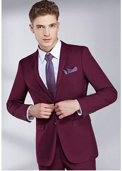 men's suits & blazers burgundy wedding mens slim fit bridegroom tuxedos for men 3 pieces groomsmen suit formal business jackets (jacket, White;black 
men's suits & blazers burgundy wedding mens slim fit bridegroom tuxedos for men 3 pieces groomsmen suit formal business jackets (jacket, White;black