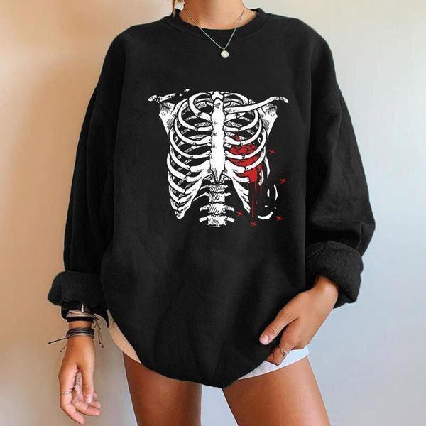 women's hoodies & sweatshirts halloween women sweatshirt loose crewneck long sleeve pullover pattern print winter thicken, Black
women's hoodies & sweatshirts halloween women sweatshirt loose crewneck long sleeve pullover pattern print winter thicken, Black