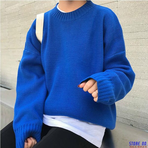 women's sweaters fall 2021 korean chic knitted female loose streetwear solid long sleeve women fashion split pullovers jumper, White;black
women's sweaters fall 2021 korean chic knitted female loose streetwear solid long sleeve women fashion split pullovers jumper, White;black