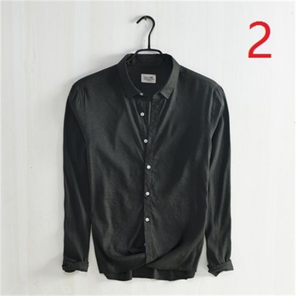 new 2021 stretch linen long-sleeved japanese retro solid color youth business casual cotton shirt men's thin j1j7, White;black
new 2021 stretch linen long-sleeved japanese retro solid color youth business casual cotton shirt men's thin j1j7, White;black