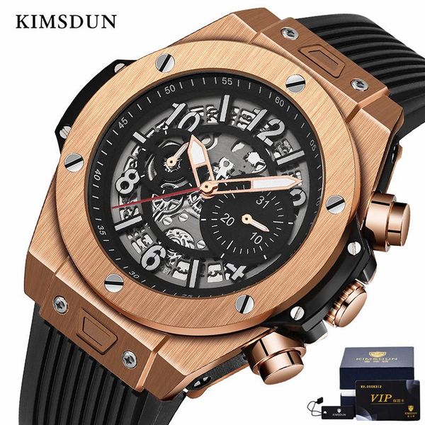 wristwatches kimsdun fashion military men's business trend watch automatic mechanical personality silicone strap relogio masculino, Slivery;brown
wristwatches kimsdun fashion military men's business trend watch automatic mechanical personality silicone strap relogio masculino, Slivery;brown