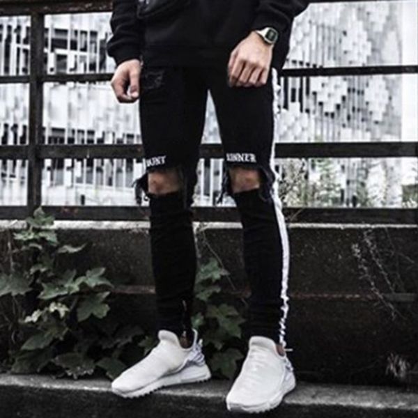ripped men streetwear denim board repair katoen straight hole pocket troubled jeans potlood broek clothin, Blue
ripped men streetwear denim board repair katoen straight hole pocket troubled jeans potlood broek clothin, Blue
