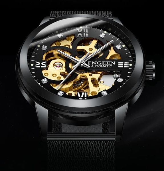 wristwatches brand skeleton watch fngeen sport mechanical fashion mens watches montre homme clock men automatic, Slivery;brown
wristwatches brand skeleton watch fngeen sport mechanical fashion mens watches montre homme clock men automatic, Slivery;brown