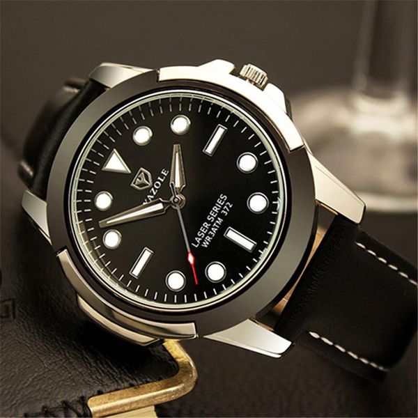 wristwatches relogio masculino luminous watches mens 2021 watch men quartz balck leather clock reloj hombre, Slivery;brown
wristwatches relogio masculino luminous watches mens 2021 watch men quartz balck leather clock reloj hombre, Slivery;brown