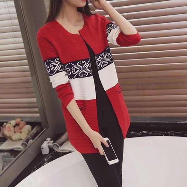 women in knitted or crocheted cardigan sweater pocket long sleeve upper wife winter coats 3smj, White;black
women in knitted or crocheted cardigan sweater pocket long sleeve upper wife winter coats 3smj, White;black