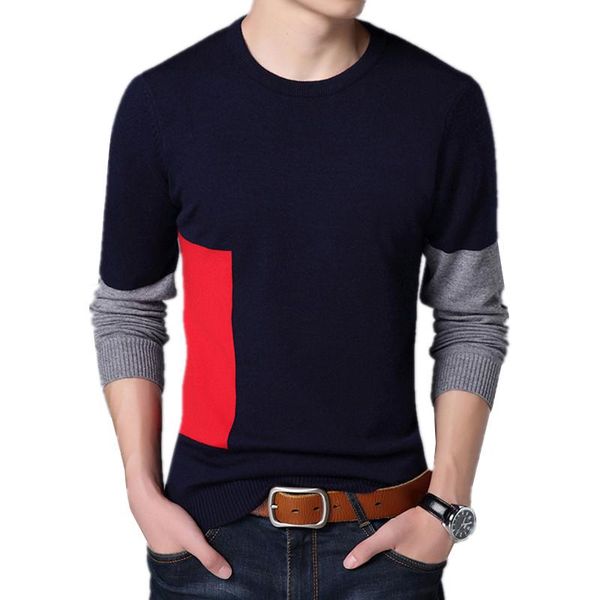 men's sweaters fashion autumn winter warm men sweater o neck long sleeve patchwork male design pullovers, White;black
men's sweaters fashion autumn winter warm men sweater o neck long sleeve patchwork male design pullovers, White;black