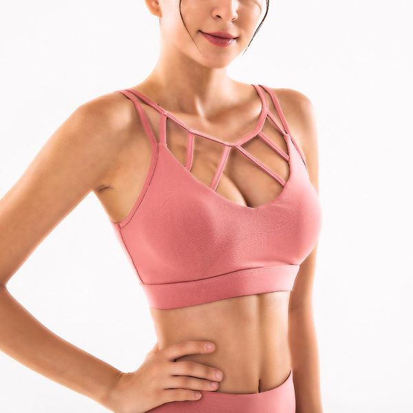 gym clothing women sports bra underwear thin seamless bralette female lingerie push up yoga running workout, White;black
gym clothing women sports bra underwear thin seamless bralette female lingerie push up yoga running workout, White;black
