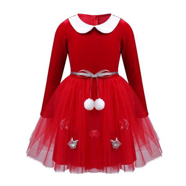 girl's dresses christmas long sleeve velvet dress girls princess outfits kid baby santa claus cosplay costume autumn winter kids clothi, Red;yellow
girl's dresses christmas long sleeve velvet dress girls princess outfits kid baby santa claus cosplay costume autumn winter kids clothi, Red;yellow