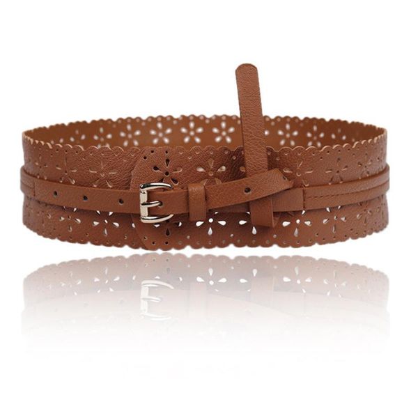 belts 2021 beautiful korean version of wide belt with female flower hollow waistband 100 g for ladies, Black;brown
belts 2021 beautiful korean version of wide belt with female flower hollow waistband 100 g for ladies, Black;brown