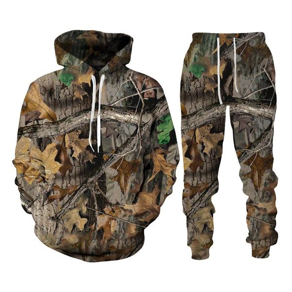 men's tracksuits autumn winter maple camouflage 3d hoodies men tracksuit 2 piece outdoor fishing camping hunting clothing hooded coat, Gray
men's tracksuits autumn winter maple camouflage 3d hoodies men tracksuit 2 piece outdoor fishing camping hunting clothing hooded coat, Gray