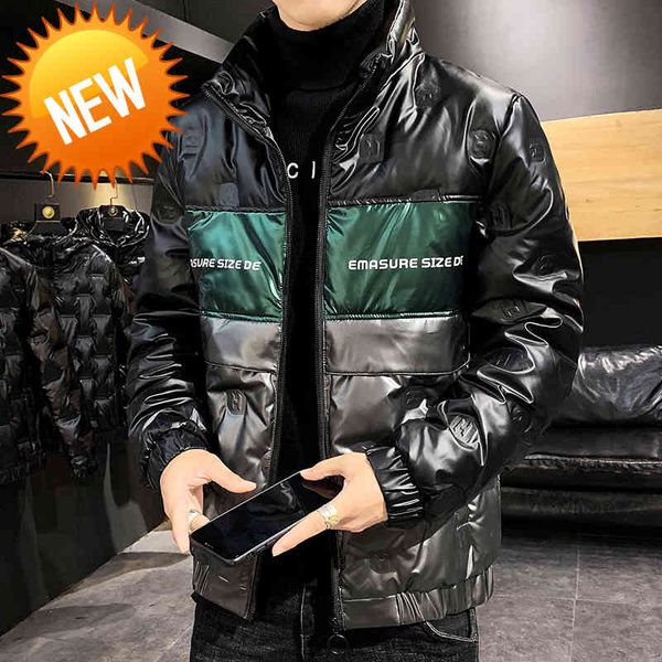 2021 grade winter white duck down jacket parka casual men's shiny short stand-up collar coats youth streetwear clothing, Black
2021 grade winter white duck down jacket parka casual men's shiny short stand-up collar coats youth streetwear clothing, Black