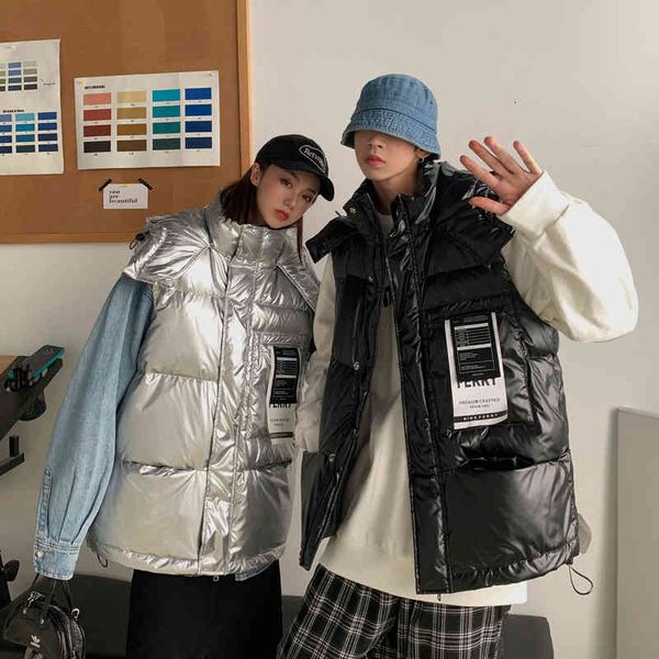 80% down winter sleeveless jacket for couple fashion trends bright snowing warm clothing mens fluffy puffer waistcoat with hood, Black
80% down winter sleeveless jacket for couple fashion trends bright snowing warm clothing mens fluffy puffer waistcoat with hood, Black