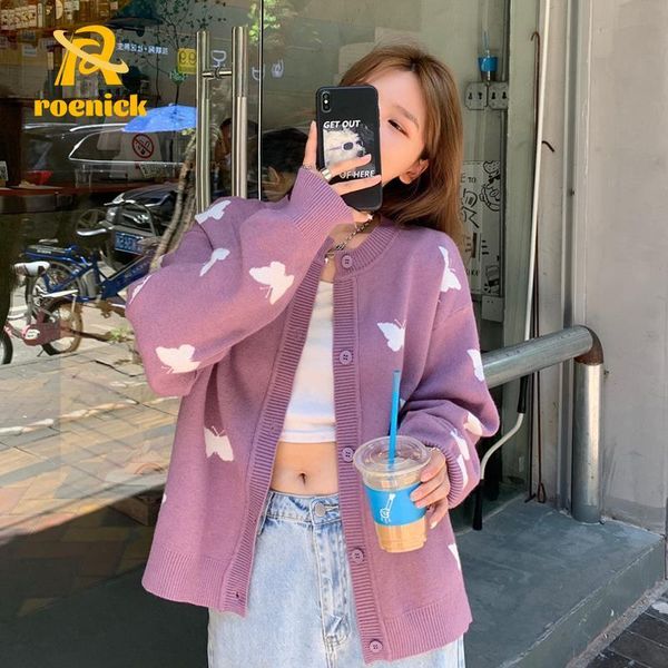 women's knits & tees roenick women o-neck oversized winter cardigans sweaters 2021 loose korean knitted butterfly print jumpers chic c, White
women's knits & tees roenick women o-neck oversized winter cardigans sweaters 2021 loose korean knitted butterfly print jumpers chic c, White