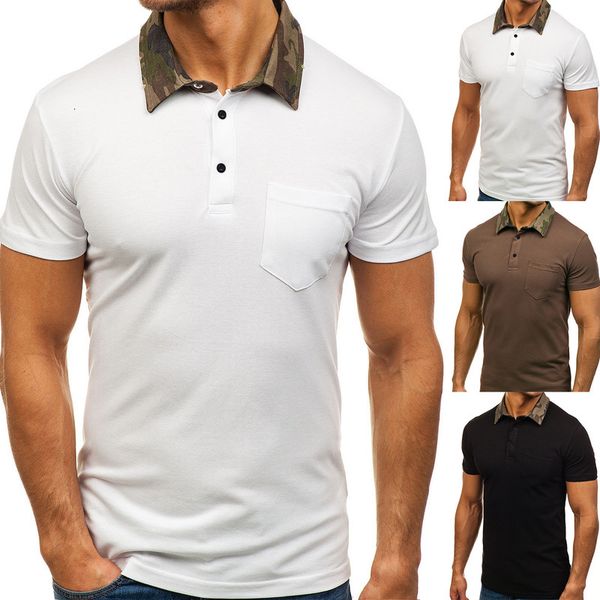 amouflage men's large collar polo casual short sleeve t-shirt 3017, White;black
amouflage men's large collar polo casual short sleeve t-shirt 3017, White;black
