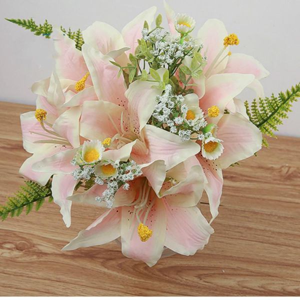 artificial flowers lily silk bridal bouquets /artificial flowers wedding decoration party decoration 1set
artificial flowers lily silk bridal bouquets /artificial flowers wedding decoration party decoration 1set
