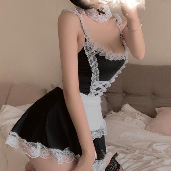 women's panties maid cosplay perspective lingerie underwear servant classical erotic lace outfit dress for women bikini costumes, Black;pink
women's panties maid cosplay perspective lingerie underwear servant classical erotic lace outfit dress for women bikini costumes, Black;pink