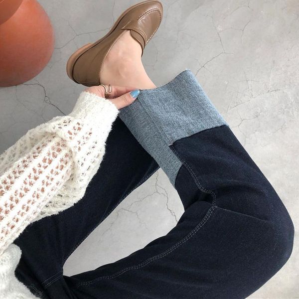 pregnant women's jeans black straight nine pants spring tide mother wear loose pants spring and autumn, White
pregnant women's jeans black straight nine pants spring tide mother wear loose pants spring and autumn, White