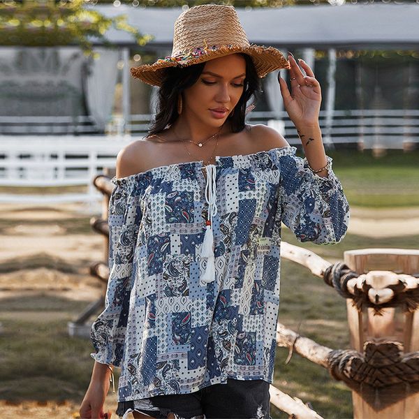 bohemian print blouses casual slash neck spring summer blouse shirt for women 2021 new fashion 8exs, White
bohemian print blouses casual slash neck spring summer blouse shirt for women 2021 new fashion 8exs, White