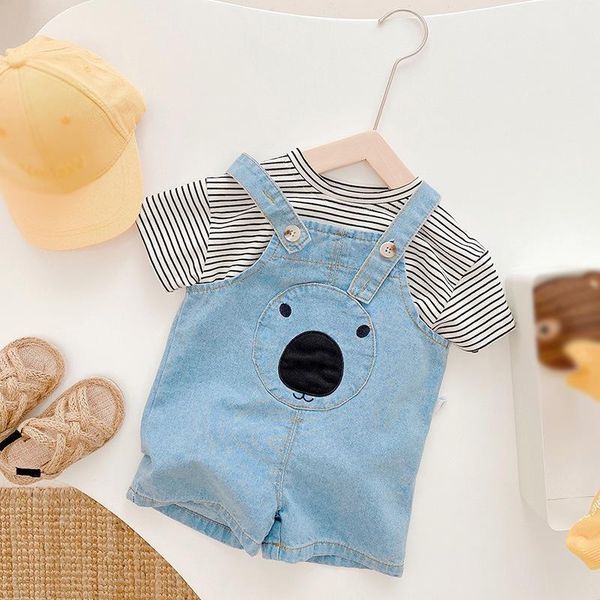 jumpsuits summer baby girl boy cute overalls spring bear braces pants short jeans casual clothing, Blue
jumpsuits summer baby girl boy cute overalls spring bear braces pants short jeans casual clothing, Blue