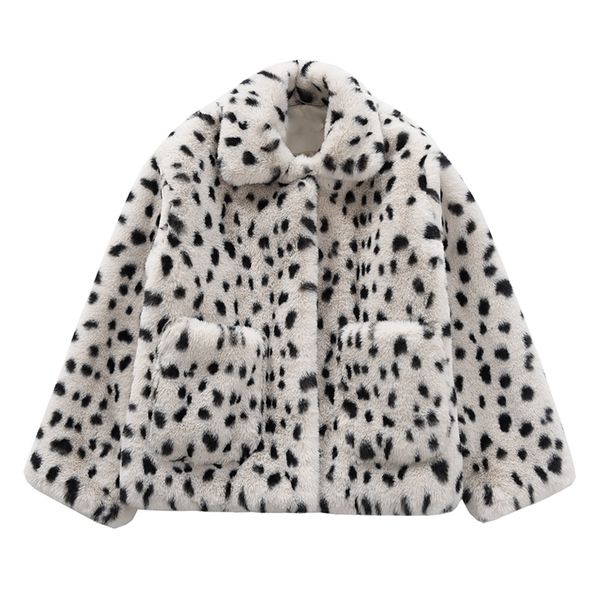 perhaps u women beige faux fur coat outwear button warm thick turn down collar pocket leopard c0368 210222, Black
perhaps u women beige faux fur coat outwear button warm thick turn down collar pocket leopard c0368 210222, Black