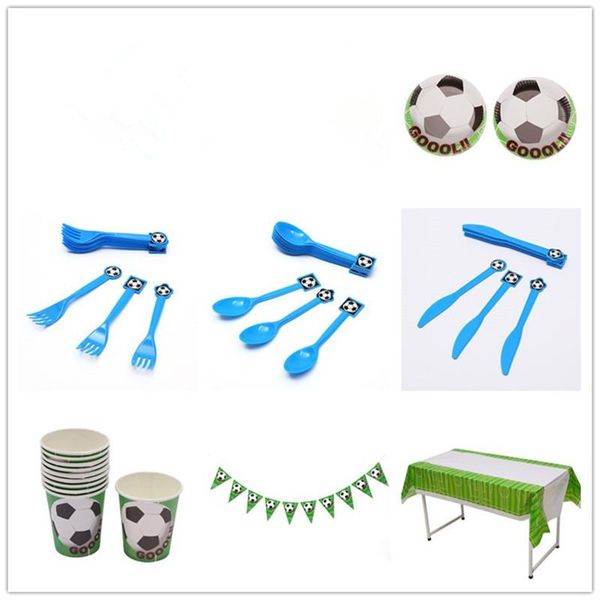 packaging dinner service 61pcs cool sport football disposable tableware sets tablecloth cup paper plate knife flag for kids birthday party d
packaging dinner service 61pcs cool sport football disposable tableware sets tablecloth cup paper plate knife flag for kids birthday party d
