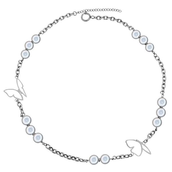 1pcs reflective pearls and butterflies ins style sweater necklace short choker party chain jewelry gifts, Golden;silver
1pcs reflective pearls and butterflies ins style sweater necklace short choker party chain jewelry gifts, Golden;silver