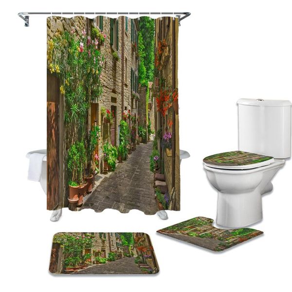 shower curtains italy street house flower pot retro durable waterproof curtain set bathroom rugs carpet toilet seat cover pad floor mat
shower curtains italy street house flower pot retro durable waterproof curtain set bathroom rugs carpet toilet seat cover pad floor mat