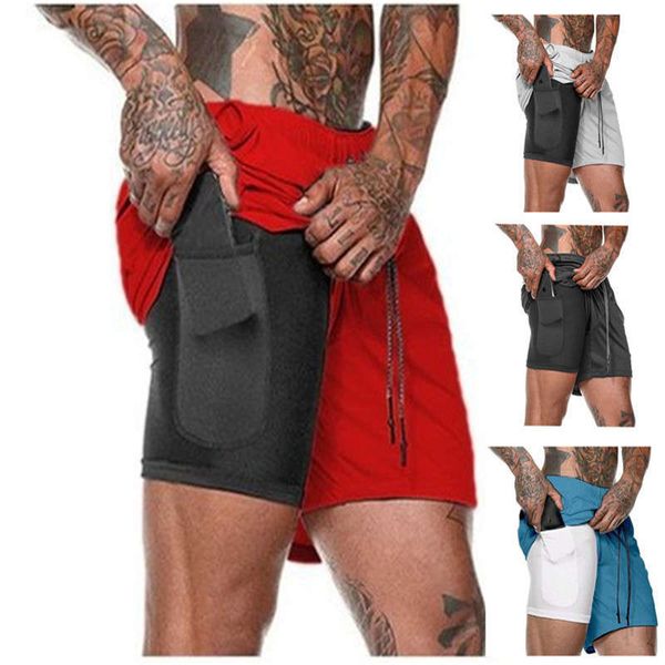 men shorts summer new wholesale style double-layer shorts middle pants men's large size fitness training quick-drying pants, Black
men shorts summer new wholesale style double-layer shorts middle pants men's large size fitness training quick-drying pants, Black