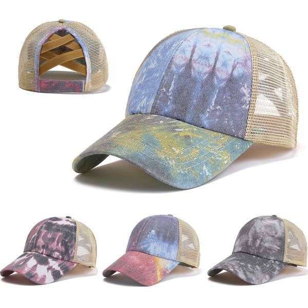 ball cap's tie dyed elastic horsetail baseball cap in spring and summer, Blue;gray
ball cap's tie dyed elastic horsetail baseball cap in spring and summer, Blue;gray