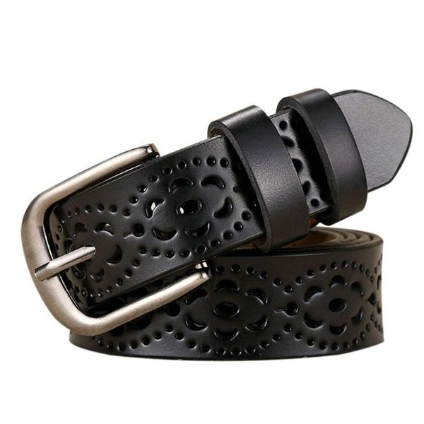 belts women black belt high-quality designer casual versatile hollow fashion pin buckle pure leather jeans decor, Black;brown
belts women black belt high-quality designer casual versatile hollow fashion pin buckle pure leather jeans decor, Black;brown