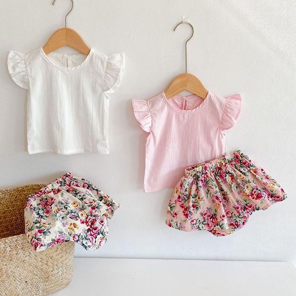 clothing sets summer kids short sleeve t-shirt floral printing pp shorts infant baby girl clothes born, White
clothing sets summer kids short sleeve t-shirt floral printing pp shorts infant baby girl clothes born, White